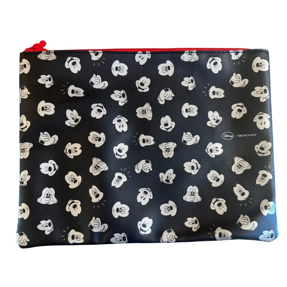 Disney x The Face Shop Limited Edition Mickey Mouse Pouch Black Cosmetic Bag